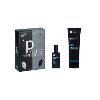 Panthenol Extra Men Promo Path of Purity με Men 3in1 Cleanser Ανδρικό Σαμπουάν - Αφρόλουτρο, 200ml & Men Wood, Chocolate & Oriental Eau De Toilette Ανδρικό Άρωμα, 50ml, 1σετ