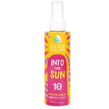 Aloe Colors Into The Sun Body Tanning Oil Ξηρό Αντηλιακό Λάδι Σώματος SPF10, 150ml