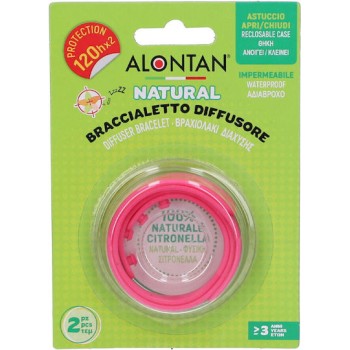 Alontan Natural Εντομοαπωθητικό Βραχιολάκι Διάχυσης 2τμχ