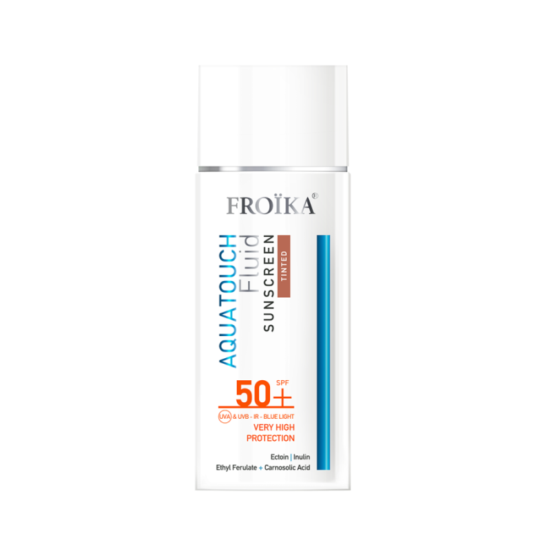 Froika Aquatouch Fluid Sunscreen Αντηλιακό Προσώπου με Χρώμα Tinted SPF50+, 50ml