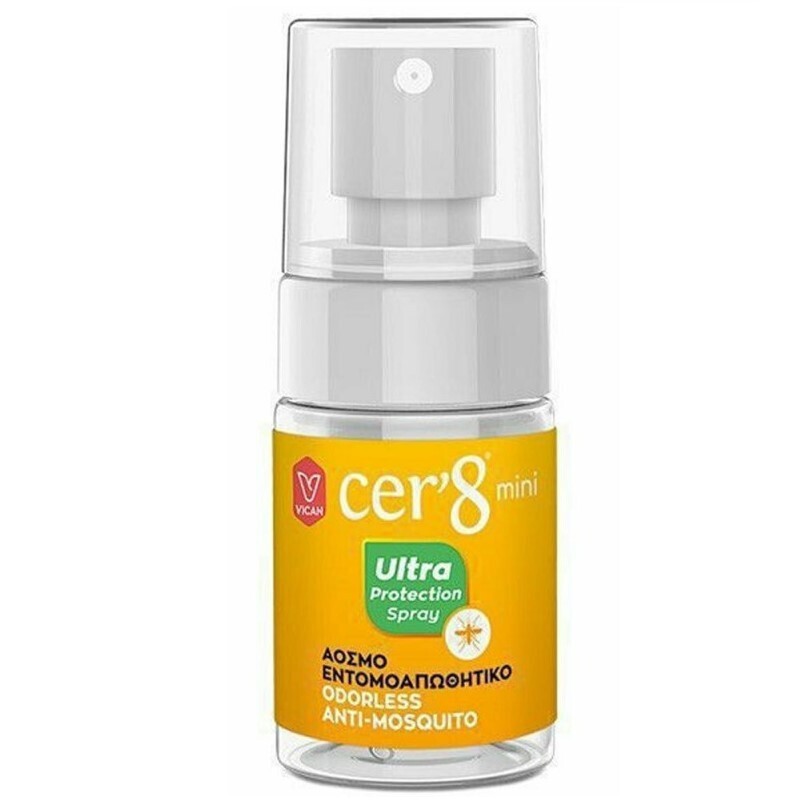 Cer' 8 Ultra Protection Άοσμο Εντομοαπωθητικό Spray 30ml