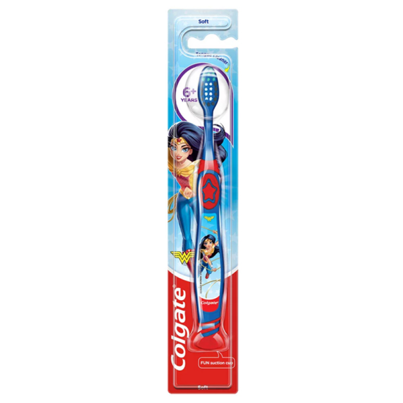 Colgate Kids Soft Toothbrush Παιδική Οδοντόβουρτσα Μαλακή με Υπερήρωρες 6+ Years