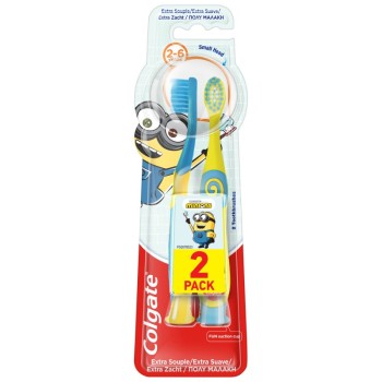 Colgate Παιδική Οδοντόβουρτσα Διπλή Συσκευασία 2-6 Ετών
