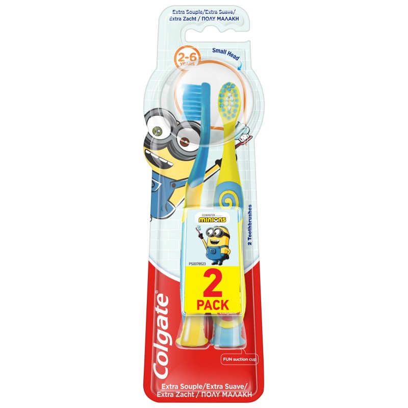 Colgate Παιδική Οδοντόβουρτσα Διπλή Συσκευασία 2-6 Ετών
