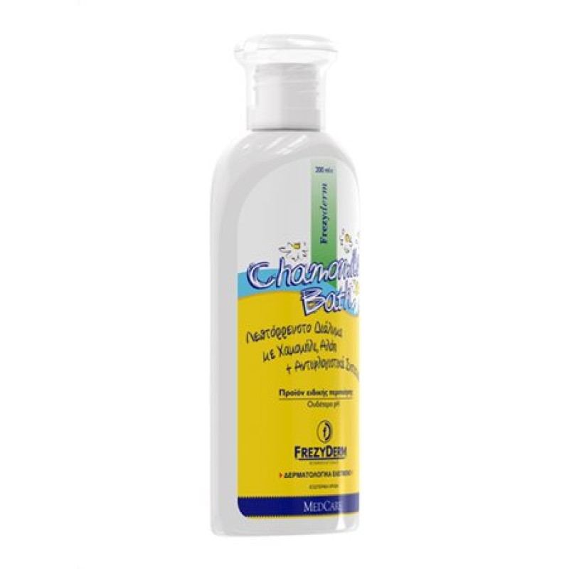 Frezyderm Baby Chamomile Bath Διάλυμα Καθαρισμού για Ευαίσθητη Επιδερμίδα 200ml 