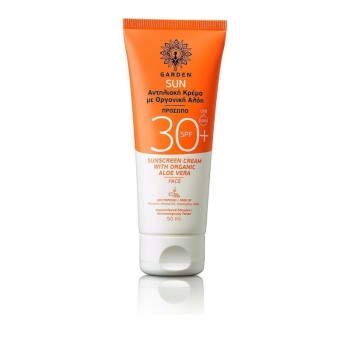 Garden Αντηλιακή Κρέμα Προσώπου με Οργανική Αλόη SPF30 50ml 