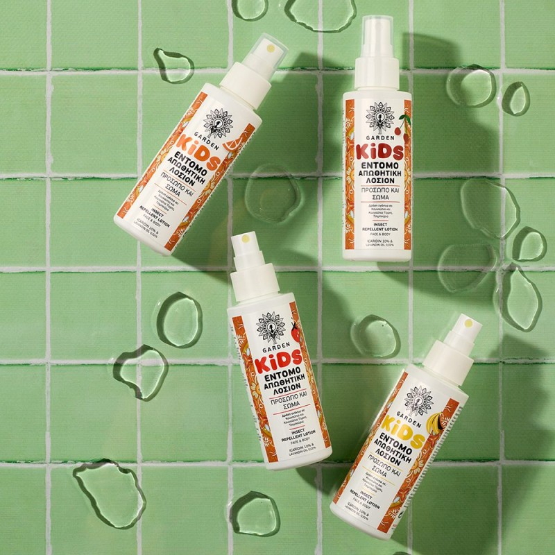 Garden Παιδική Εντομοαπωθητική Λοσιόν Strawberry Icaridin 10% 100ml