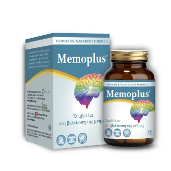 Health Plus Memoplus Συμπλήρωμα για την Μνήμη & τη Συγκέντρωση 30 κάψουλες
