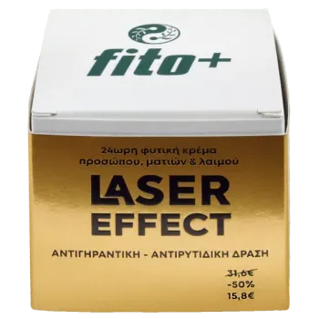 fito+ 24ωρη φυτική κρέμα προσώπου ματιών & λαιμού LASER EFFECT