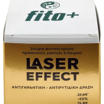 fito+ 24ωρη φυτική κρέμα προσώπου ματιών & λαιμού LASER EFFECT
