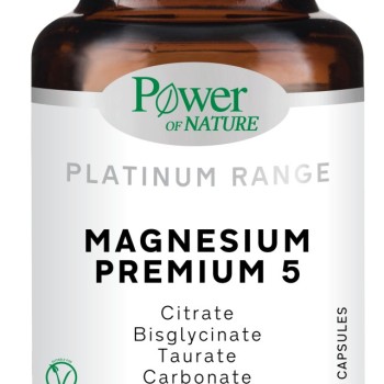 Power of Nature Platinum Range Magnesium Premium 5, 60caps