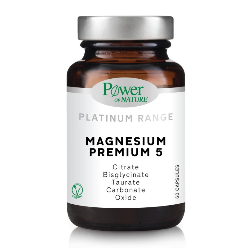 Power of Nature Platinum Range Magnesium Premium 5, 60caps