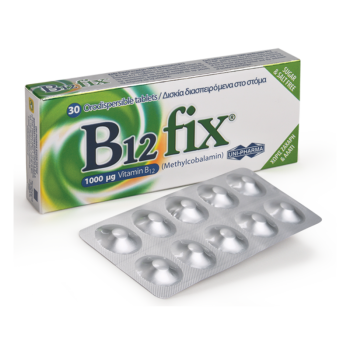 UniPharma B12 fix 1000μg (Methylcobalamin) Βιταμίνη B12, 30 tabs