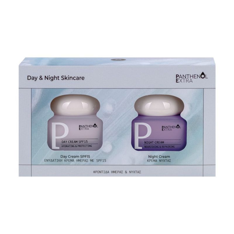 Panthenol Extra Day & Night Skincare – Day Cream SPF15 50 ml + Night Cream 50 ml