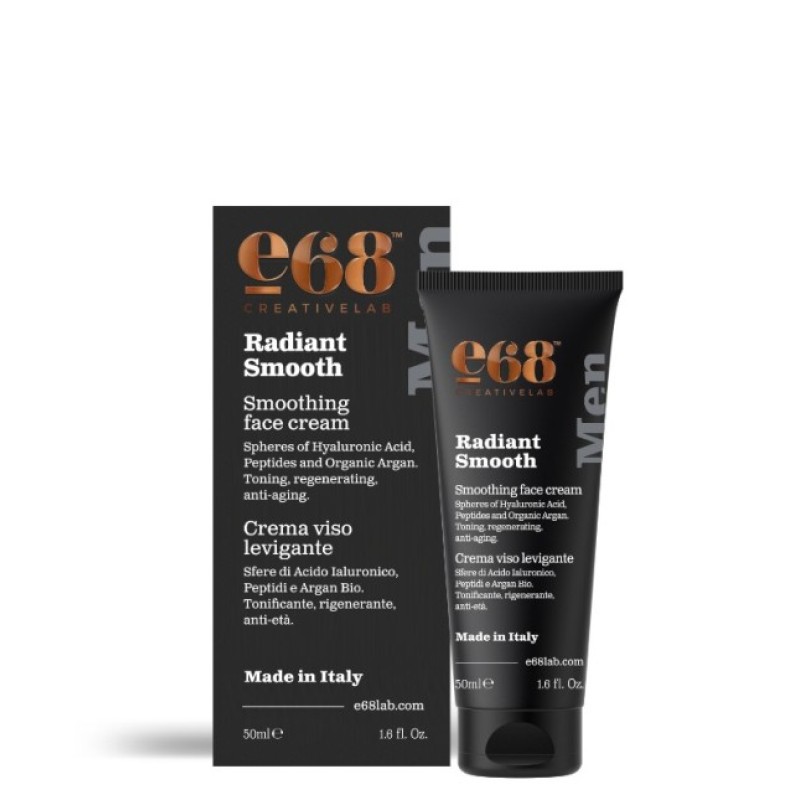 E68 Radiant Smooth Αντιγηραντική Κρέμα Προσώπου για Άνδρες 50ml 