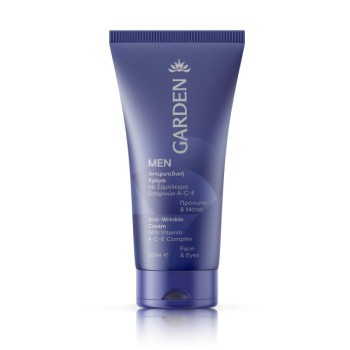 Garden Men Anti-Wrinkle Cream Vitamin A-C-E Complex Face & Eyes 50ml 