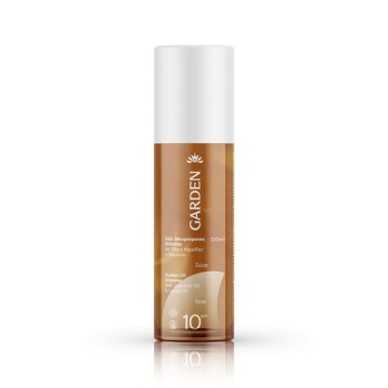 Garden Λάδι Μαυρίσματος Shimmer με Έλαια Καρύδας & Καρότου SPF10, 200ml