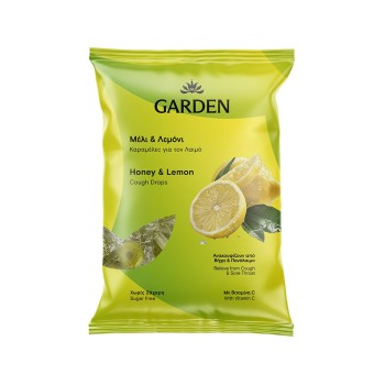 Garden Καραμέλες Λαιμού Μέλι & Λεμόνι 60g