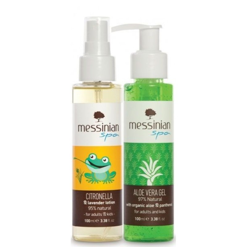 Messinian Spa Citronella & Levander Εντομοαπωθητική Λοσιόν 100ml + Aloe Vera Gel 100ml