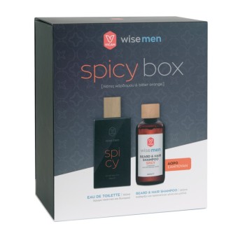 Vican Wise Men Spicy Box Ανδρικό Σετ με Eau de Toilette 100ml & Beard & Hair Shampoo 200ml 2τμχ 
