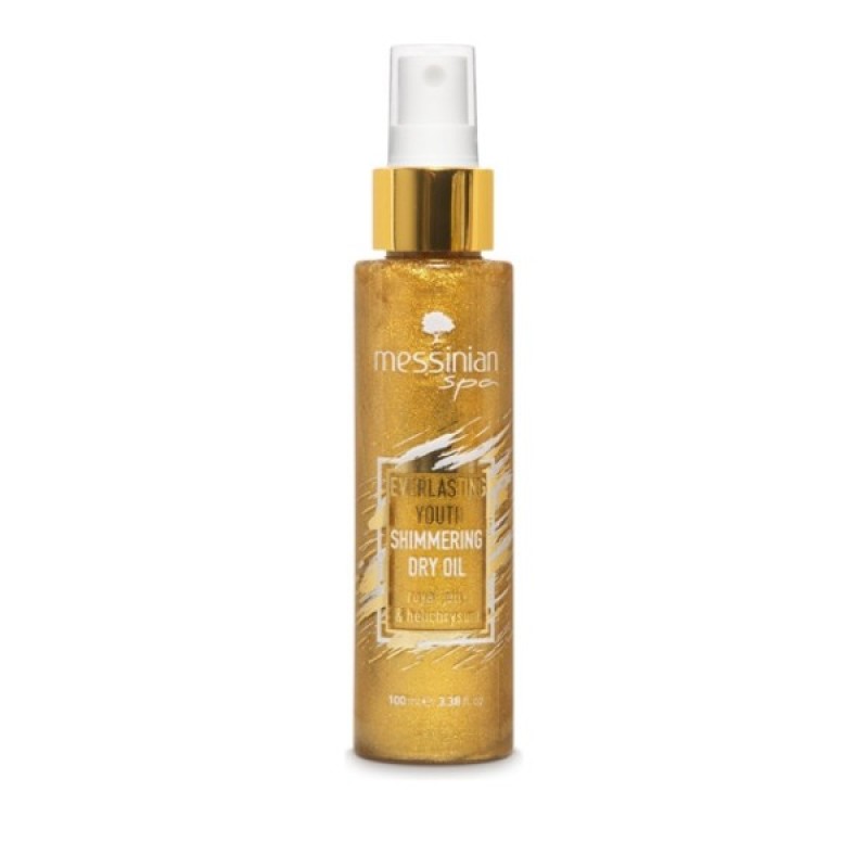 Messinian Spa Shimmering Dry Oil Everlasting Youth Ξηρό Λάδι με Βασιλικό Πολτό και Ελίχρυσο 100ml 