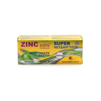 Medichrom Zinc Extra Super Gluconate 420mg 30tabs 