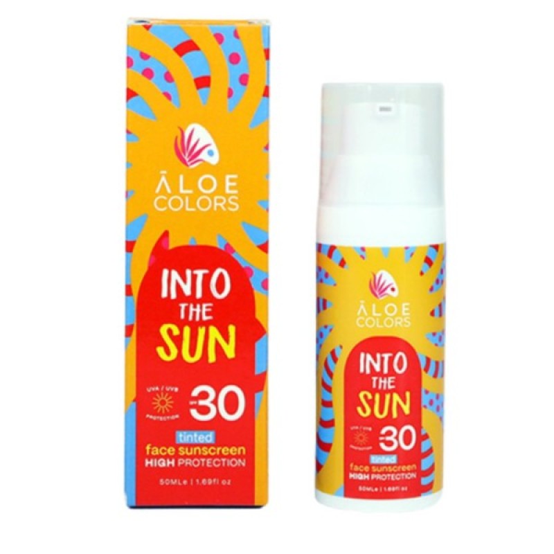 Aloe Colors Into The Sun Face Sunscreen Tinted Spf 30, 50ml 