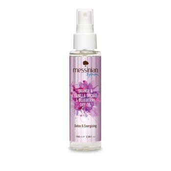 Messinian Spa Dry Oil Detox & Energizing Ξηρό Λάδι Πορτοκάλι, Βανίλια Ορχιδέα & Μύρτιλο 100ml 