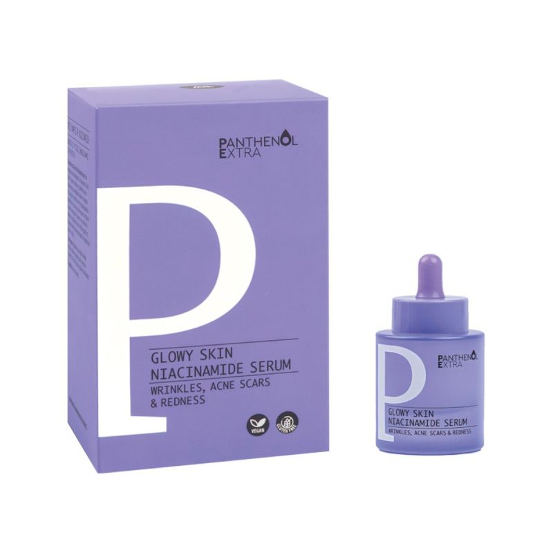 Panthenol Extra Glowy Skin Niacinamide Serum – Ορός Λάμψης με Νιασιναμίδη, 30 ml